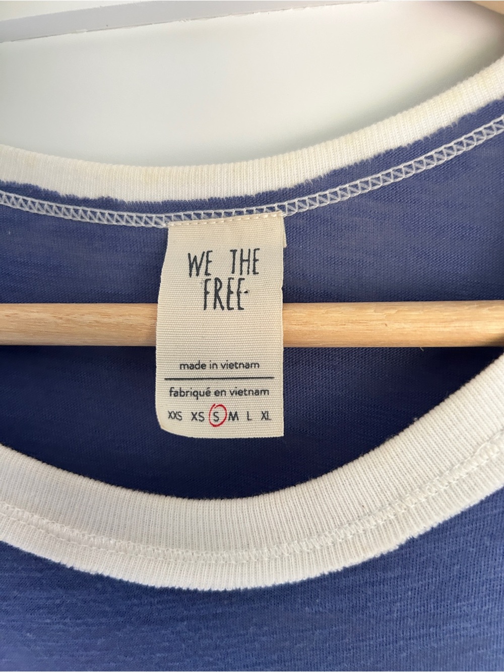 We The Free Blue, Cream & Coral Mixed-Media Women's Tunic - Picture 3 of 3